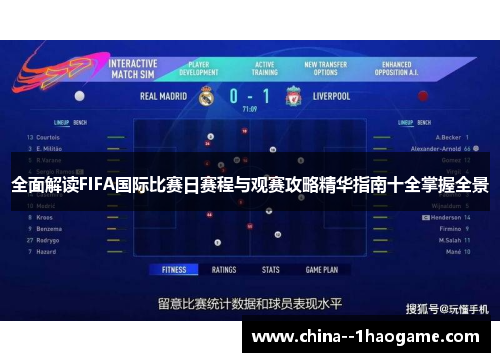 全面解读FIFA国际比赛日赛程与观赛攻略精华指南十全掌握全景